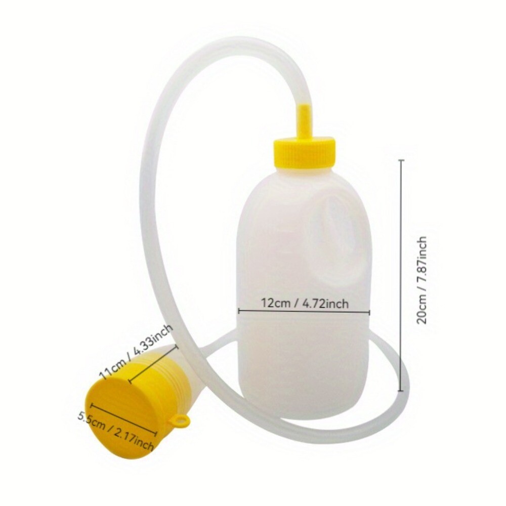 Portable Urinal with Lid, 57oz Leak-Proof for Travel, Car, Camping, Bedside Use