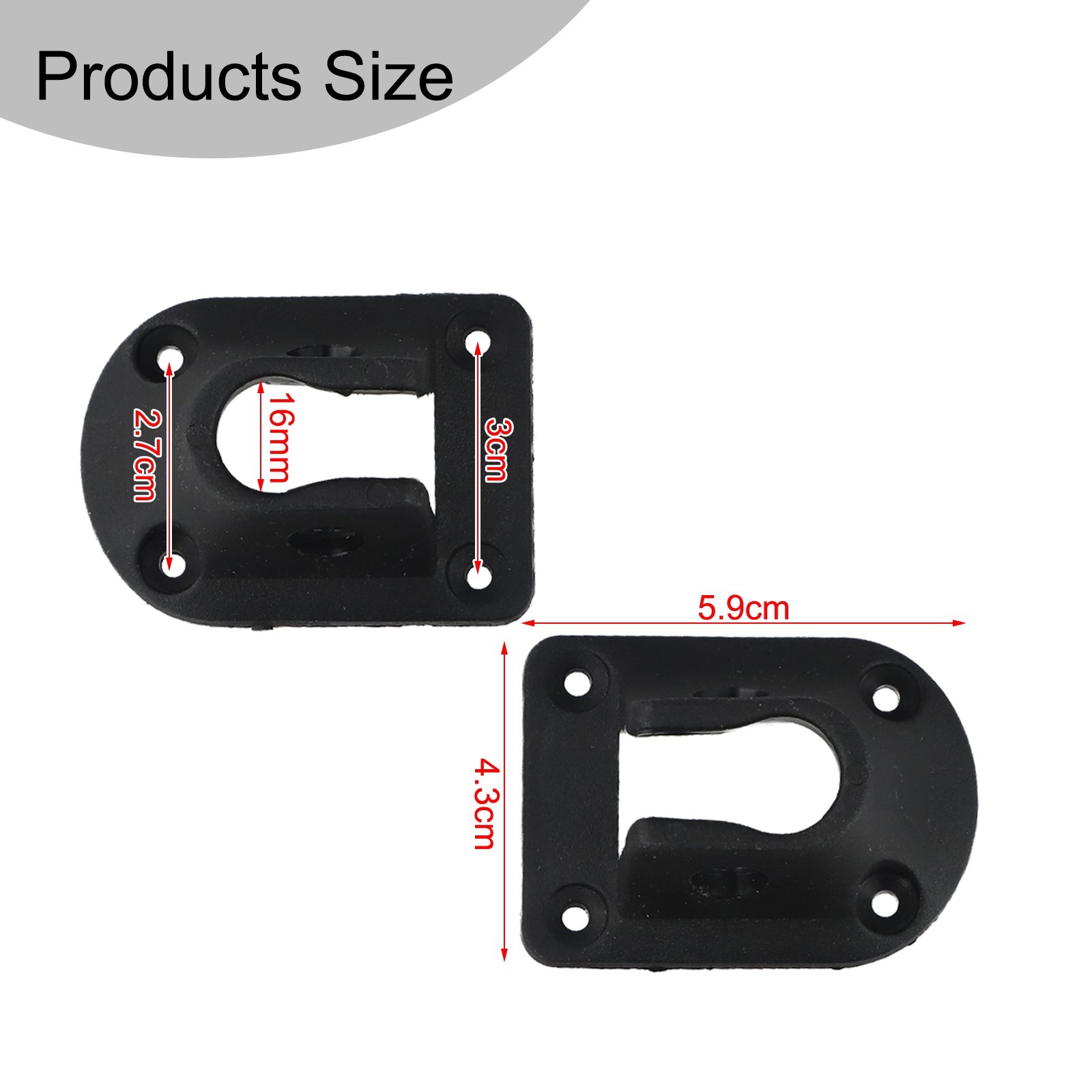 Sturdy PP Material Folding Table Leg Brackets for Camping Furniture Repair