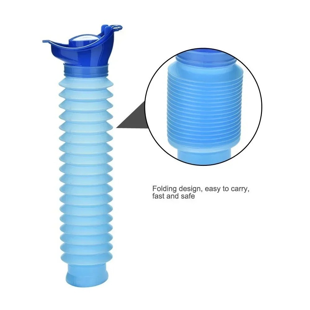 2 Pcs Portable Urinal Male Female Emergency Travel Camping Toilet Pee Bottle Kit