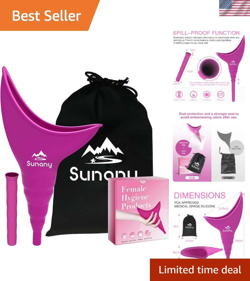 Reusable Silicone Women’s Pee Funnel – Safe & Convenient Urination Solution