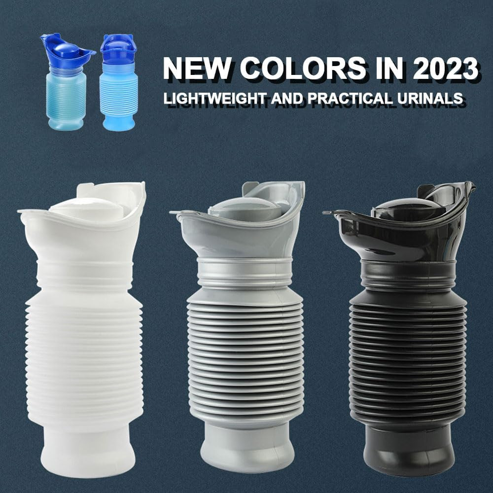 Portable Urinal for Men Women, Spill Proof Travel Emergency Urinal Bottle, Leak-