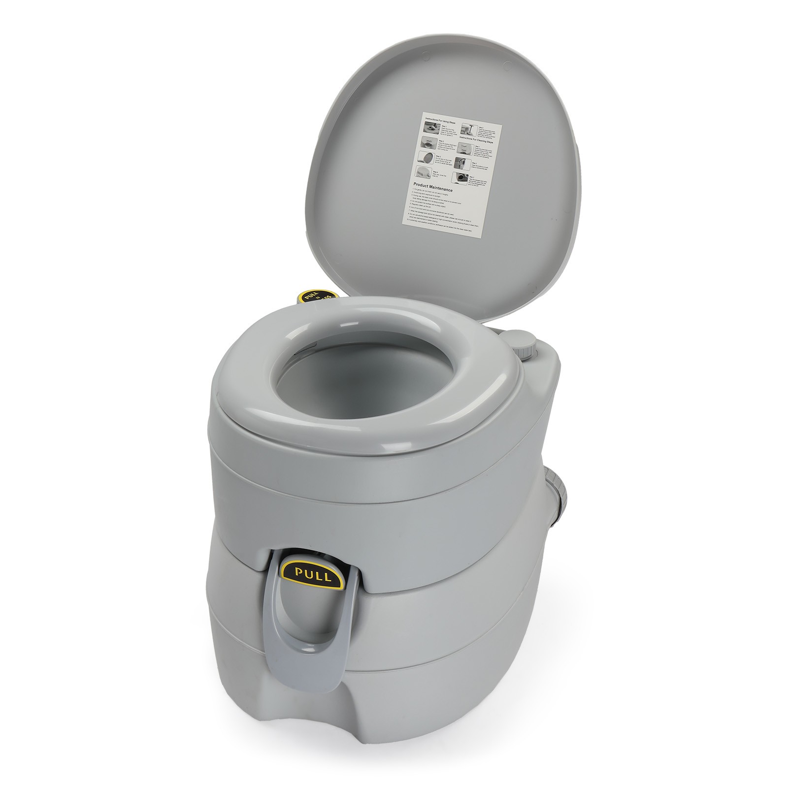 Camping 20L Portable Removable Toilet, Detachable Movable for In/Outdoor