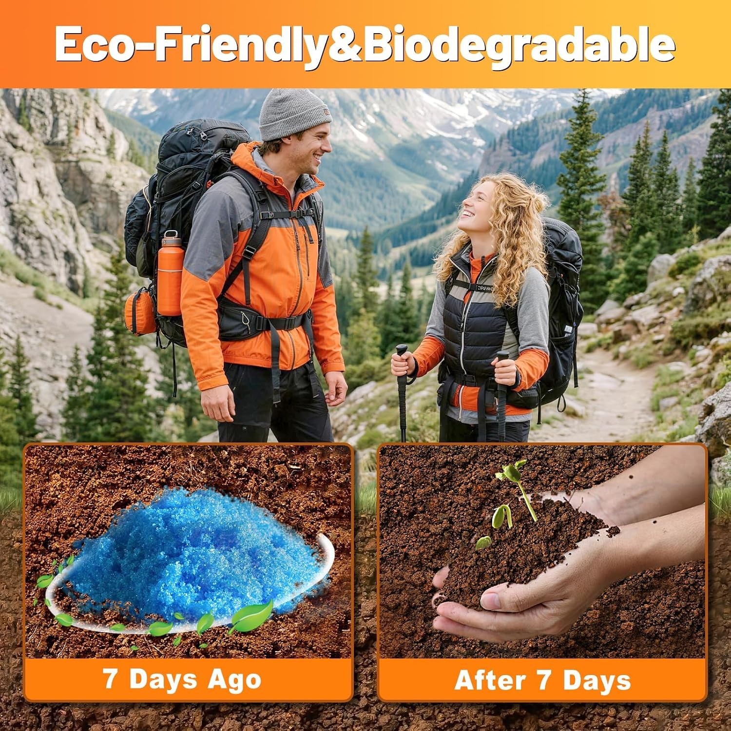 Eco-Friendly Portable Toilet Gel – Citrus Scented Camping Toilet Powder