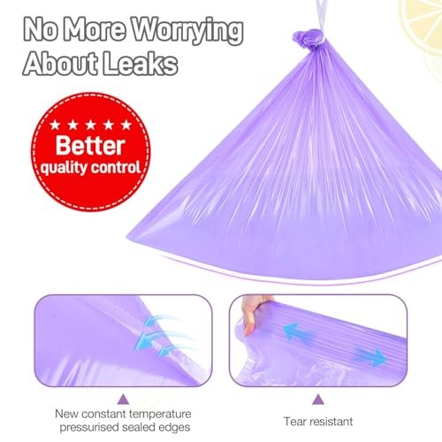 Commode Liners 120 Pcs Lemon Scented Leak Proof
