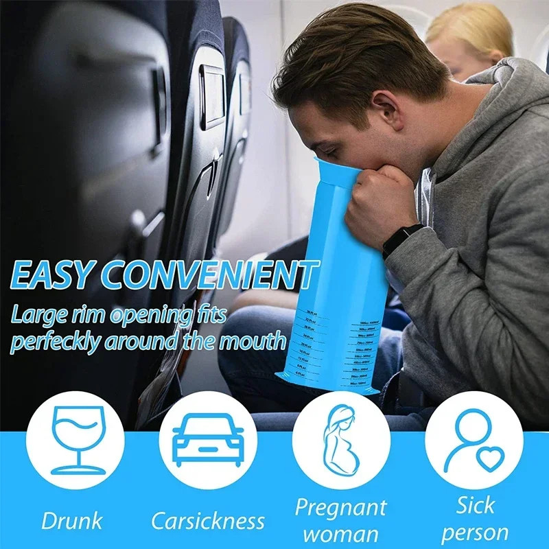 5-50Pcs 1000ML Portable Disposable Travel Car Airplane Motion Sickness Nausea Vo