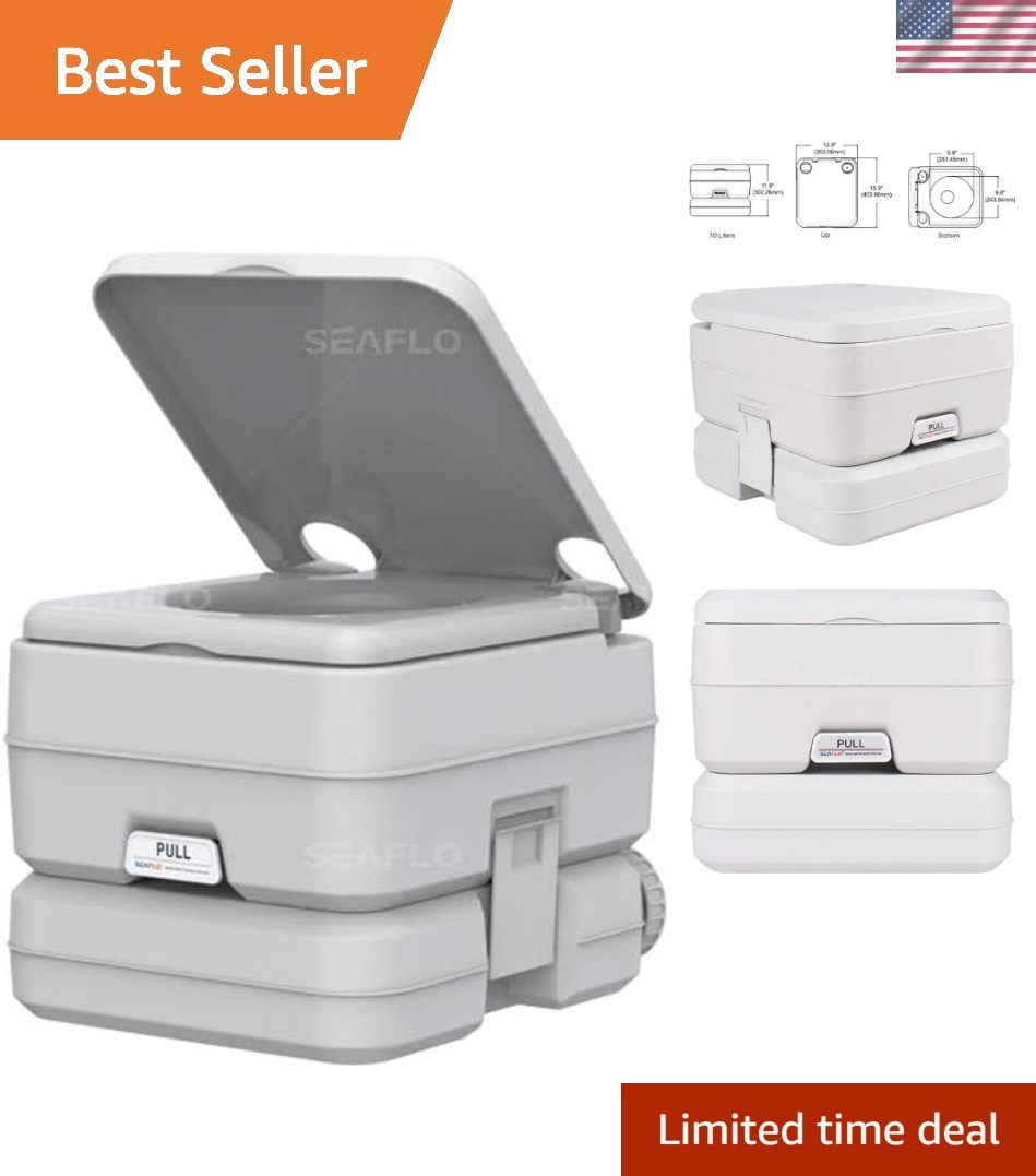 User-Friendly 2.6 Gallon Outdoor Portable Toilet – Easy to Clean and Maintain