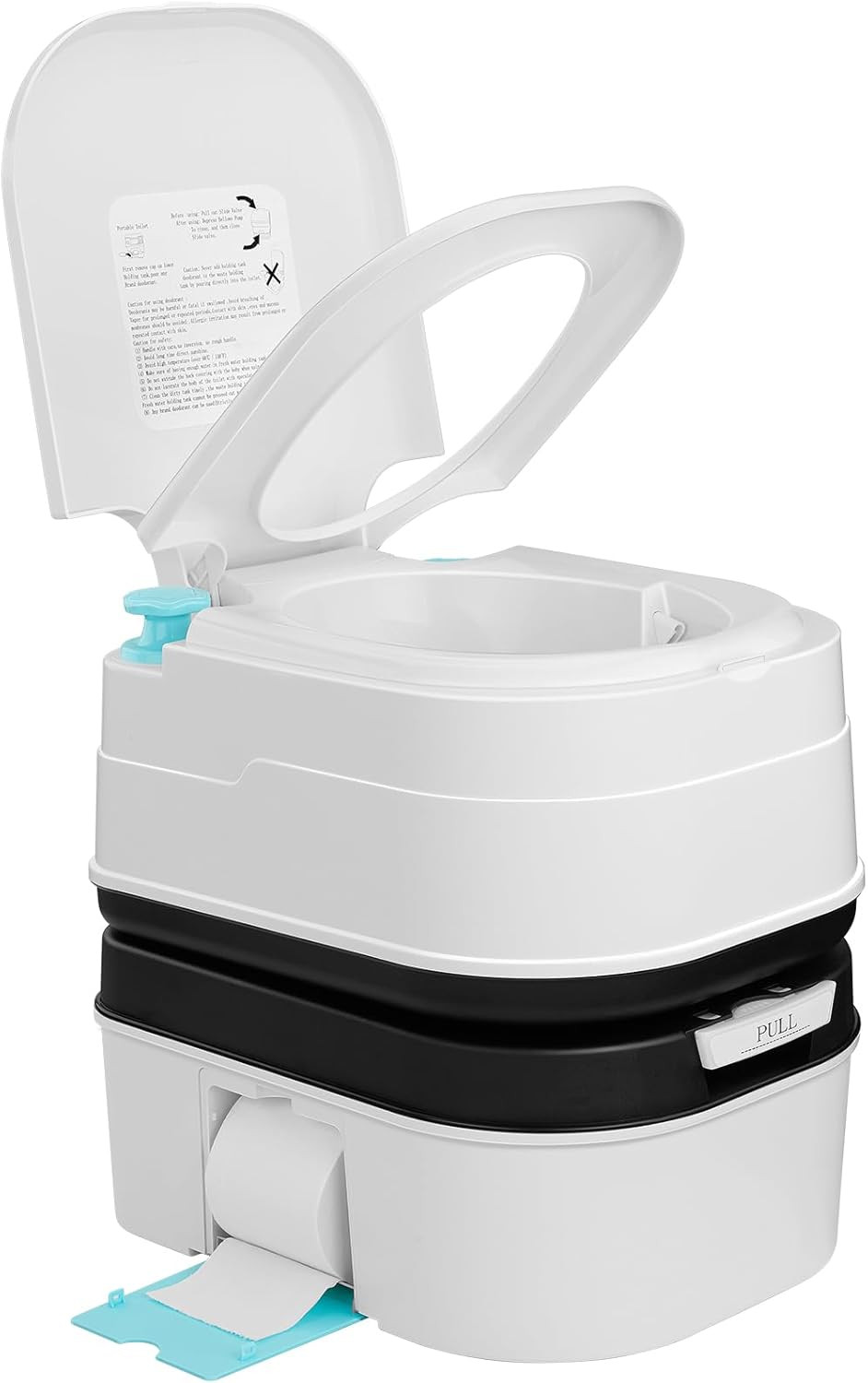 Kohree 6.34 Gal Portable Toilet for Adults: Large Camping Toilet with Detachable