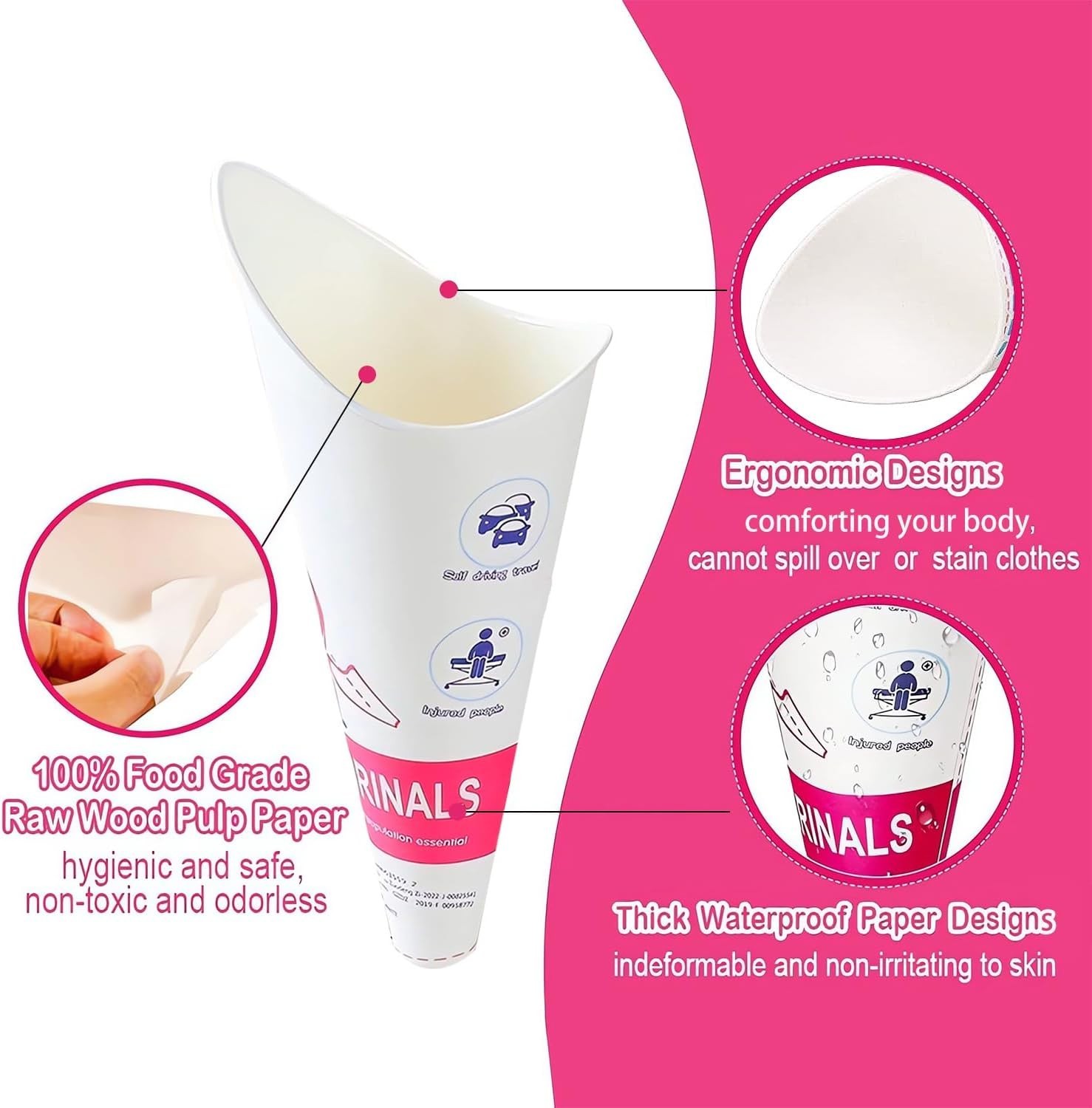 30PCS Portable Female Urination Devices for Travel & Outdoor Use