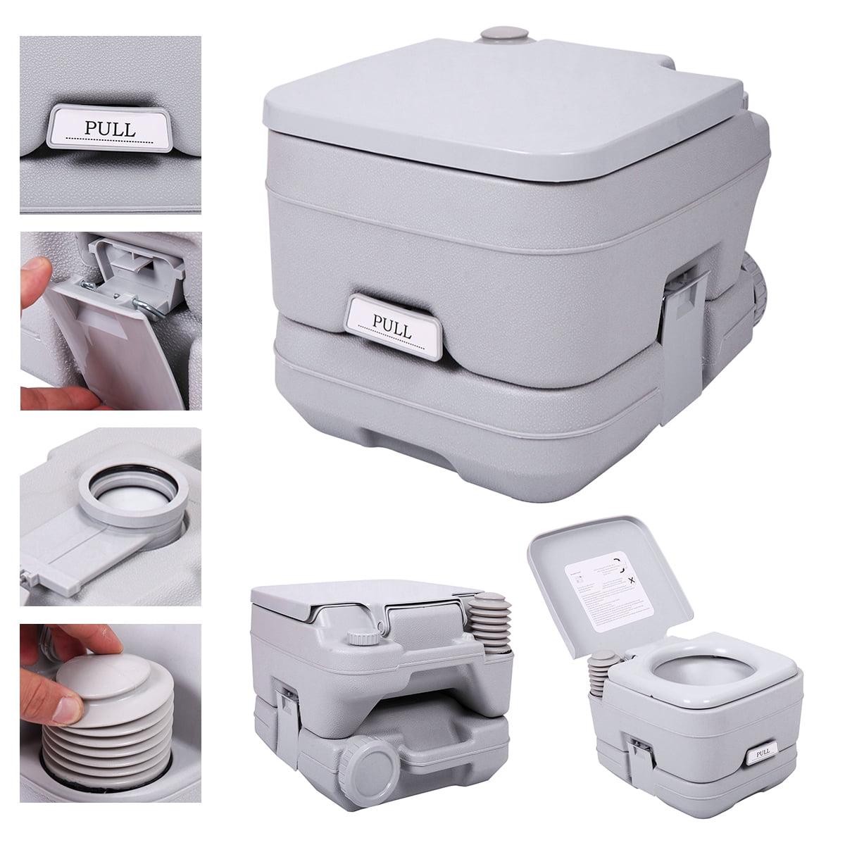 2.6 Gallon Camping Toilet Outdoor Porta Potty for RV Travel Camping Boating
