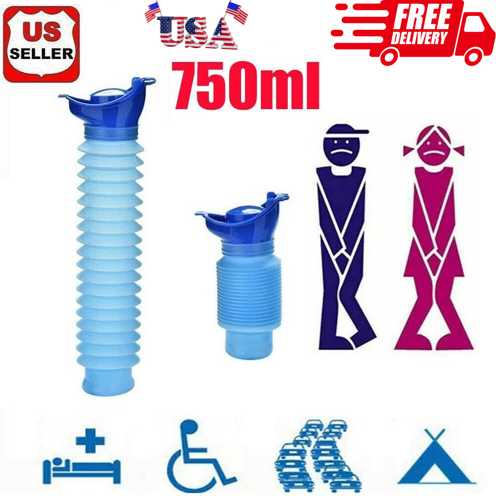 Male Female Portable Urinal Travel Camping Car Toilet Pee Bottle Emergency Kit