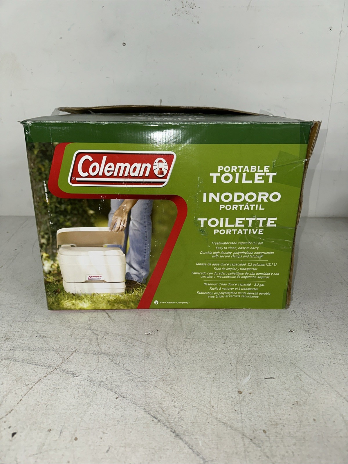 Coleman Portable Flush Toilet 3.2 Gallon Camping Gear 827-802T