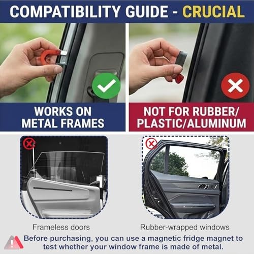 Car Window Shades for Side Windows, 4 Pack Universal Reflective Silver-4PCS