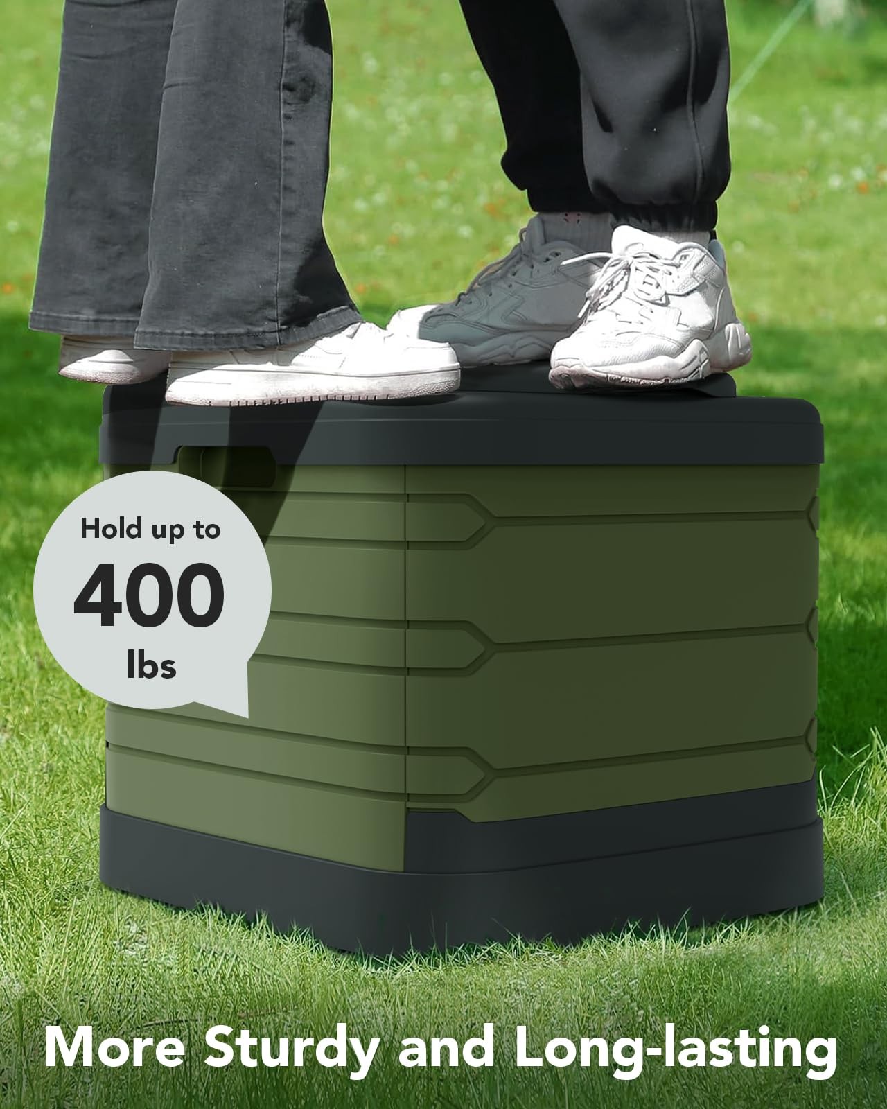 CAMPERFECT XXL Portable Toilet for Adults, Upgraded Camping Toilets Collapsib…