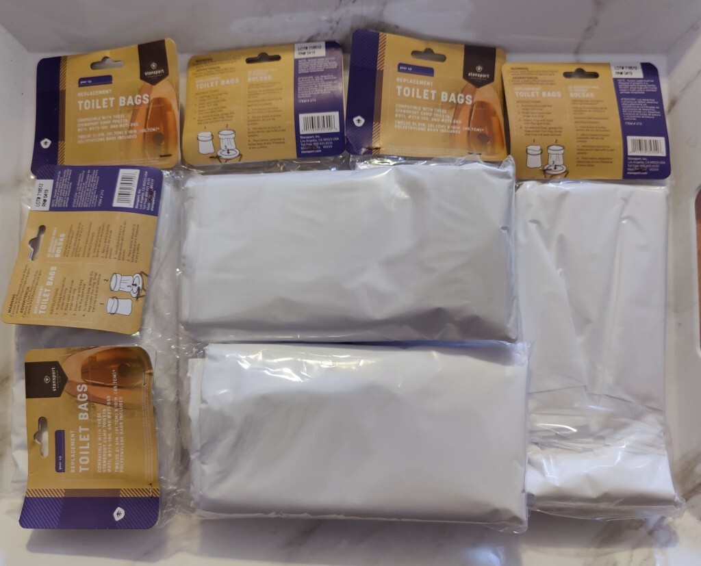 NEW Stansport Replacement Toilet Liner Bags Camping 2 Packages of 12 = 24 total