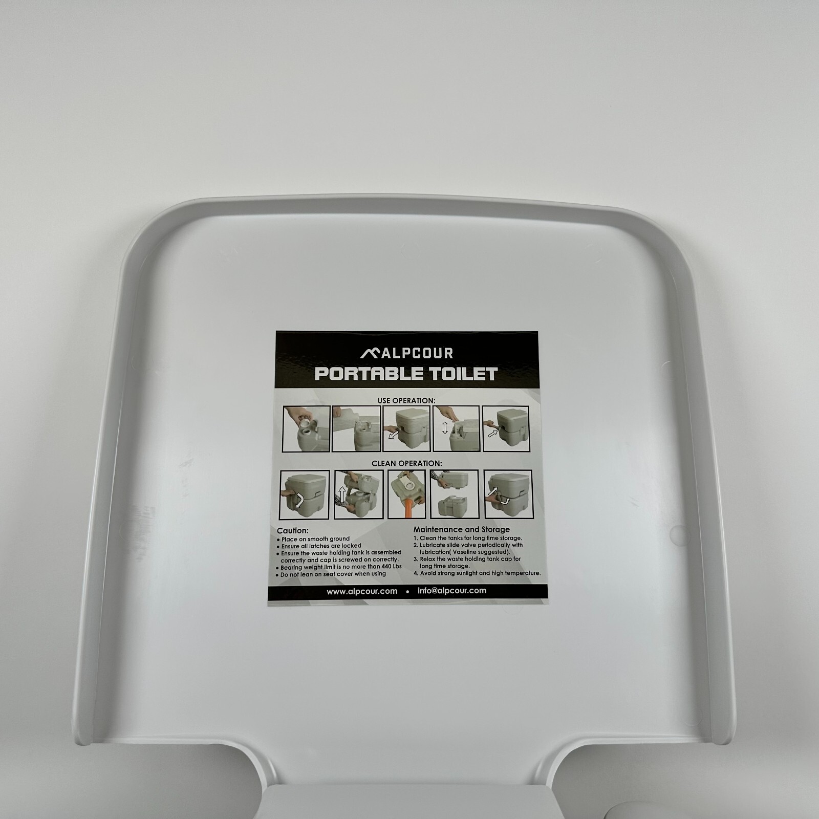 (NEW) Alpcour Portable RV Toilet APC-PT20W