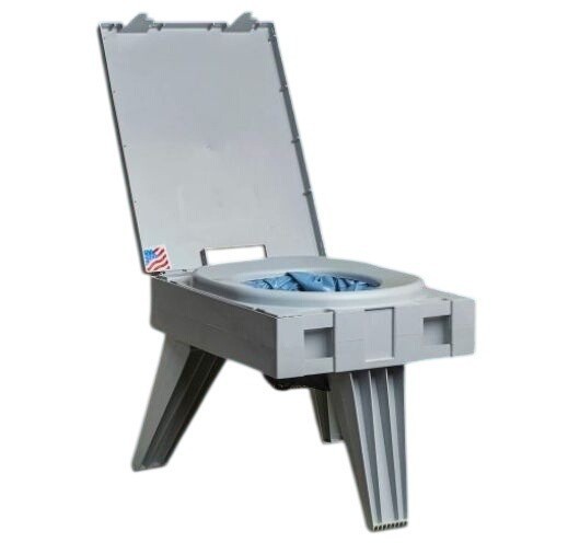 PETT Portable Dry Toilet Complete System Plus New Box Double Doodie Bags