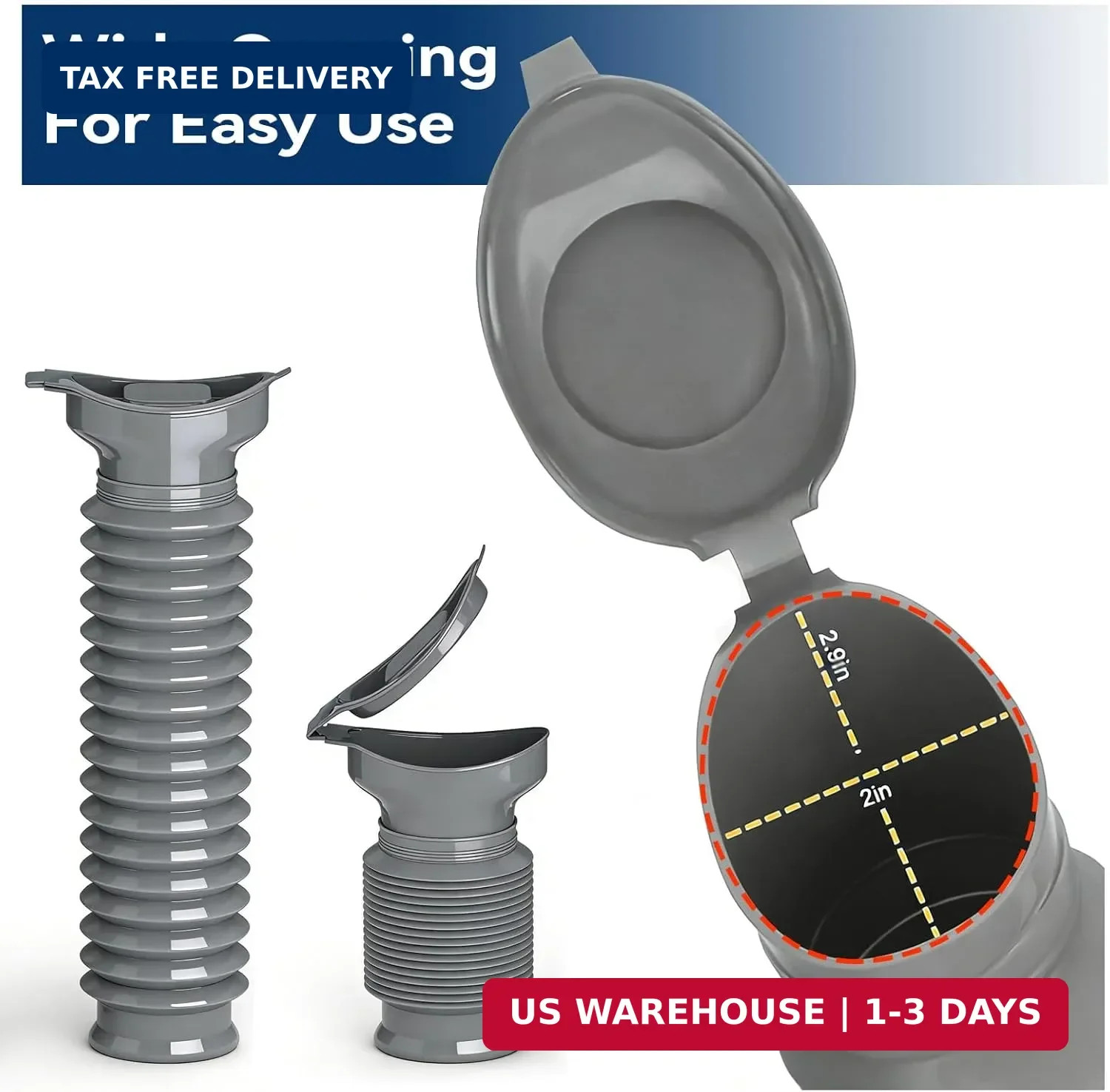 Pee Bottles for Men, Adjustable Emergency Urinal, Car Pee Bottle for Men and Wom
