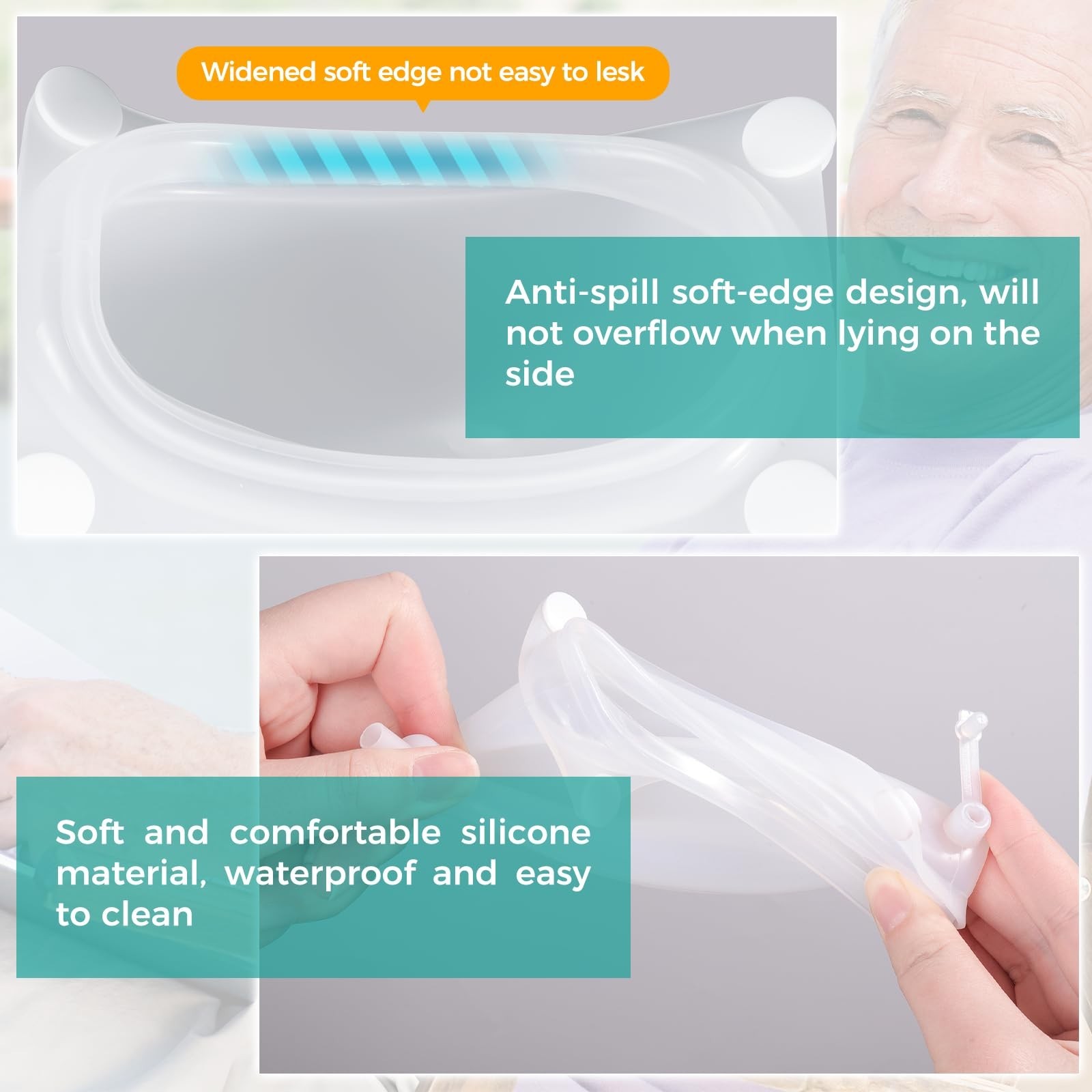 Wearable Urinal Bag for Man, Portable Urinals for Men, Reusable Male Urine Ba…
