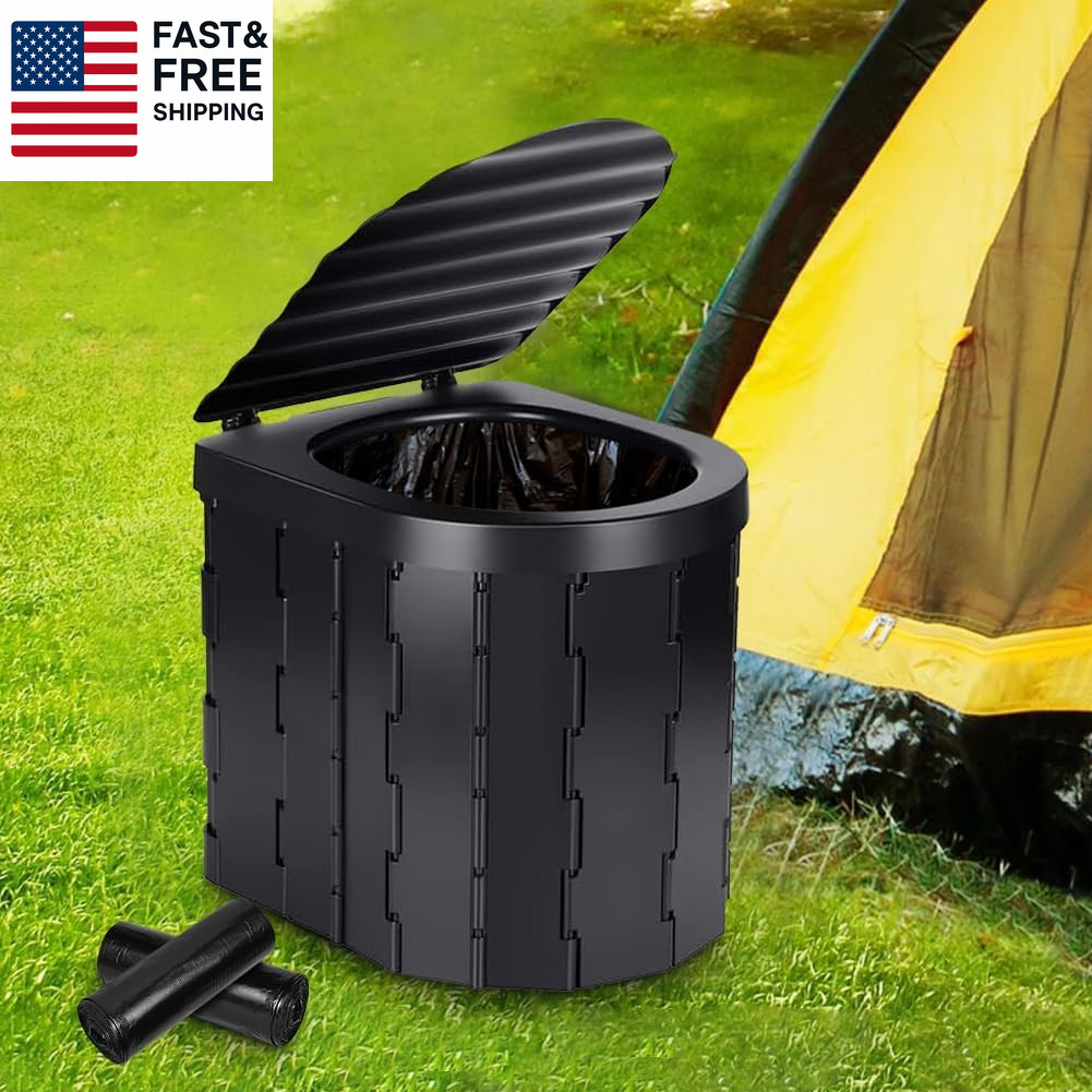Camping Toilet Bags, 120 PCS (6 Roll) Portable Toilet Bags, Thickened Toilet Was