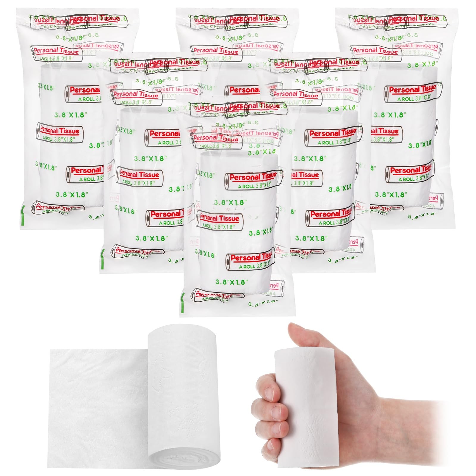 Travel Toilet Paper 6 Pack – Portable Soft Tissue Rolls for Camping, Hiking