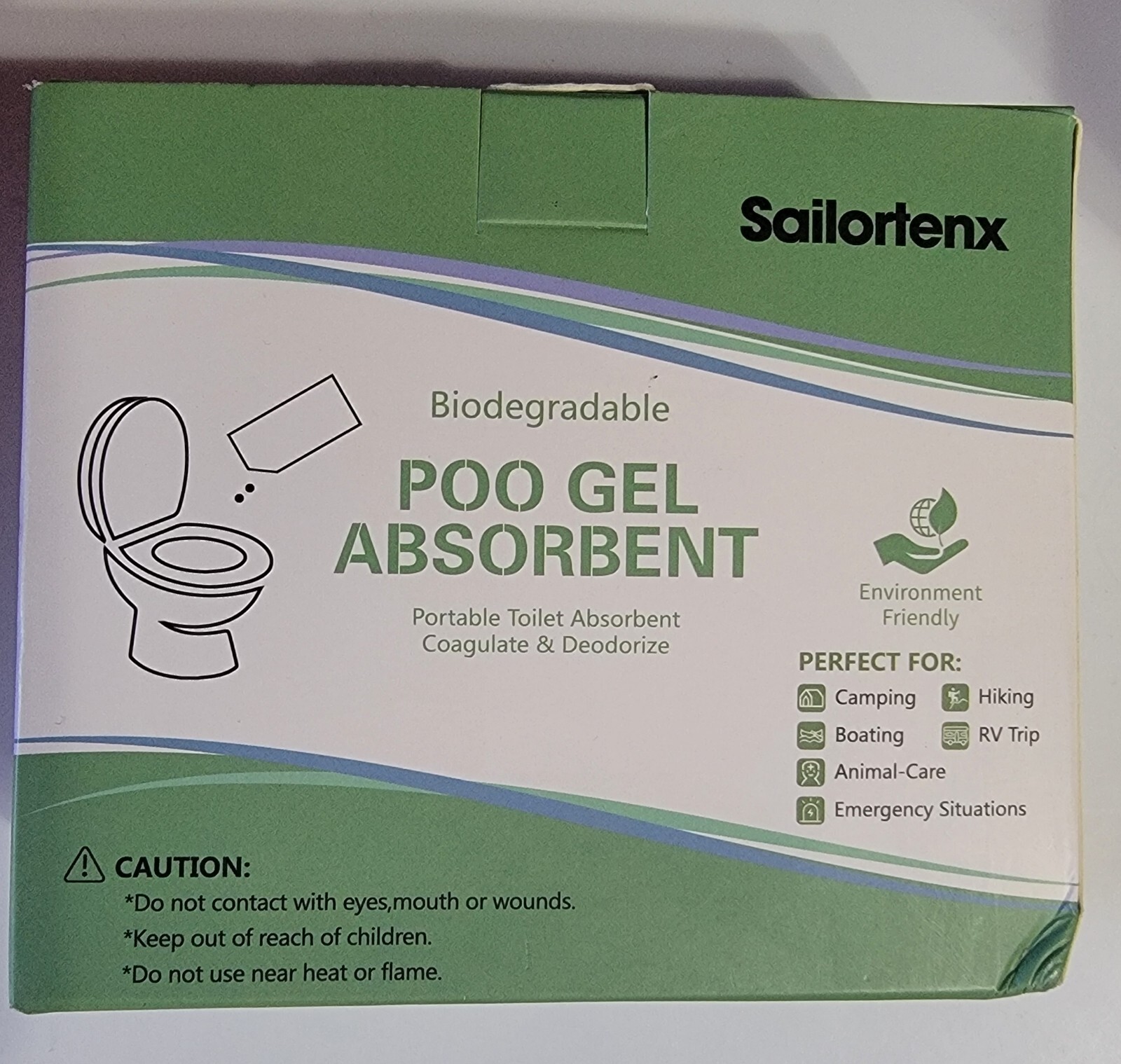 Poo Absorbent for Portable Toilet, Camping Toilet Chemicals, Eco Degradable Abs