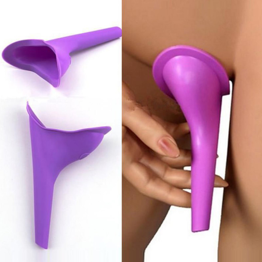 Women Urination Device Reusable Silicone Funnel Travel Driving Standing to Pee #