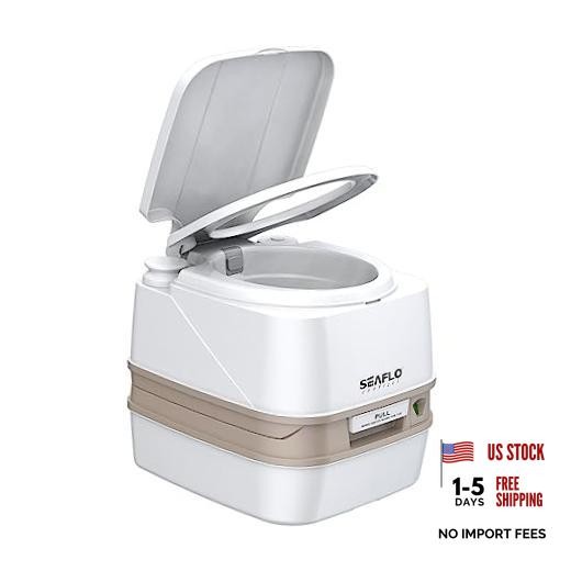 12L Premium Portable Travel Toilet – 3.2 Gallon Waste Tank, 2.6 Gallon Fresh