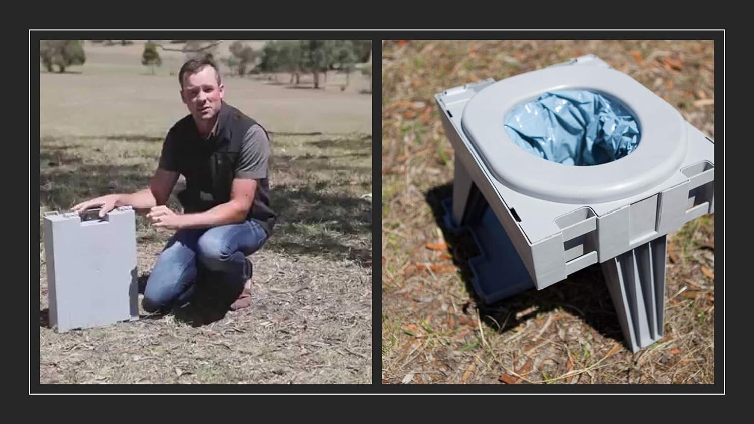 GO Anywhere Complete Portable Camping Toilet – For Camping, Hunting, Fishing …