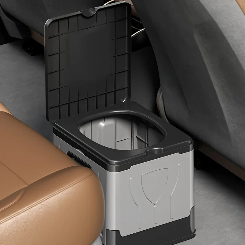 Extra-Large Folding Portable Toilet with Lid