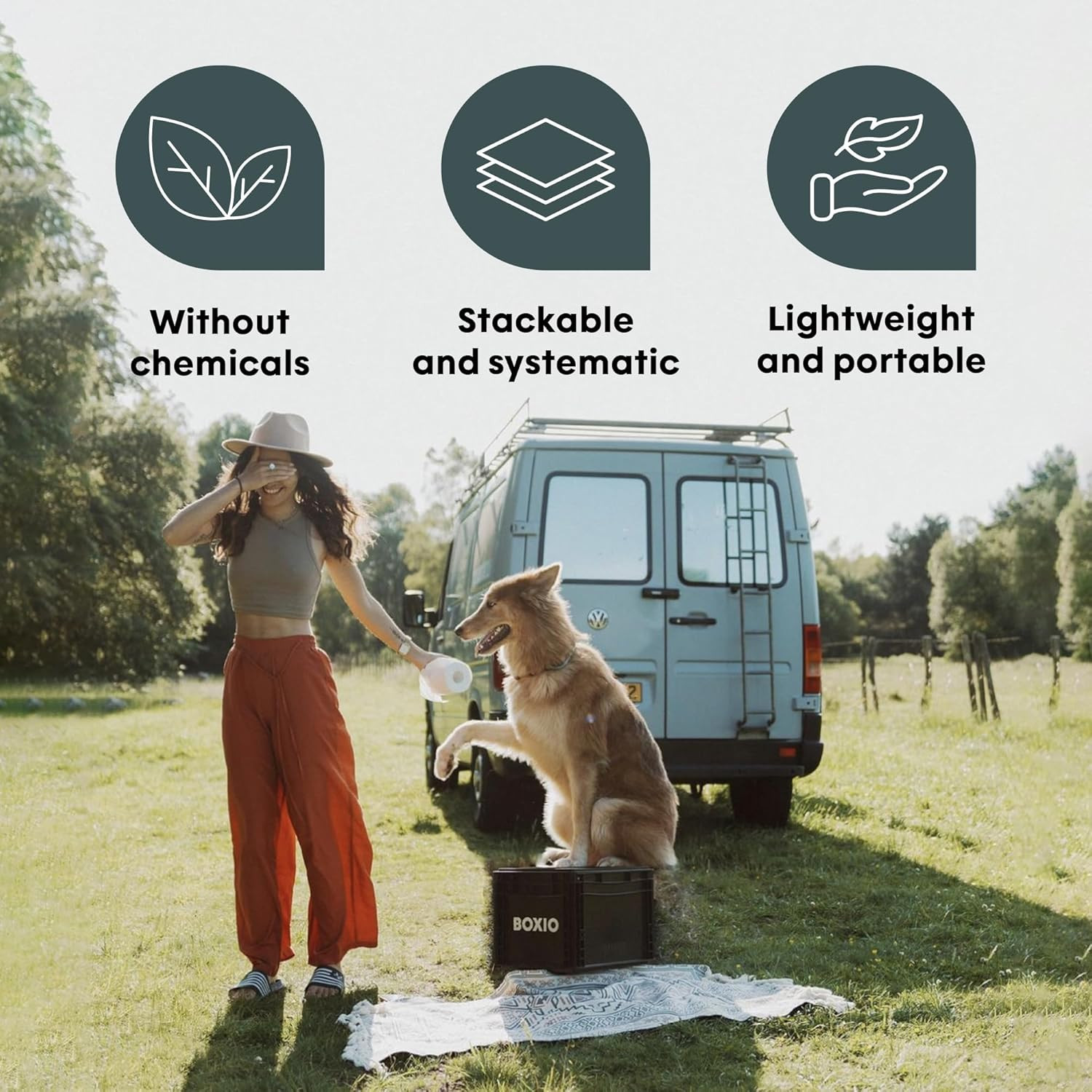 Toilet – Portable Toilet, Camping Toilet, Composting Toilet for Car Camping, Boa