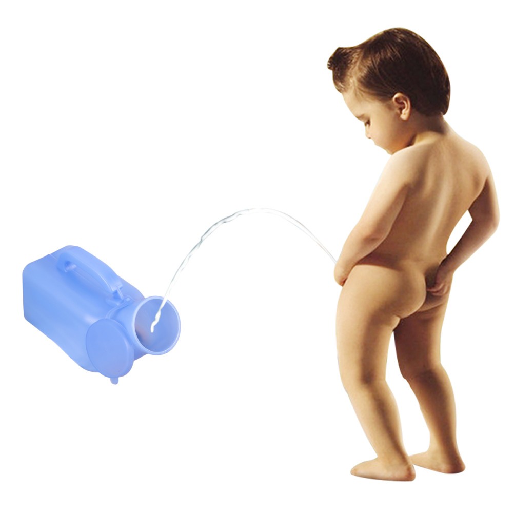 2Pcs Reusable Children Potty Portable Car Toilet Blue Plastic Travel Urinal