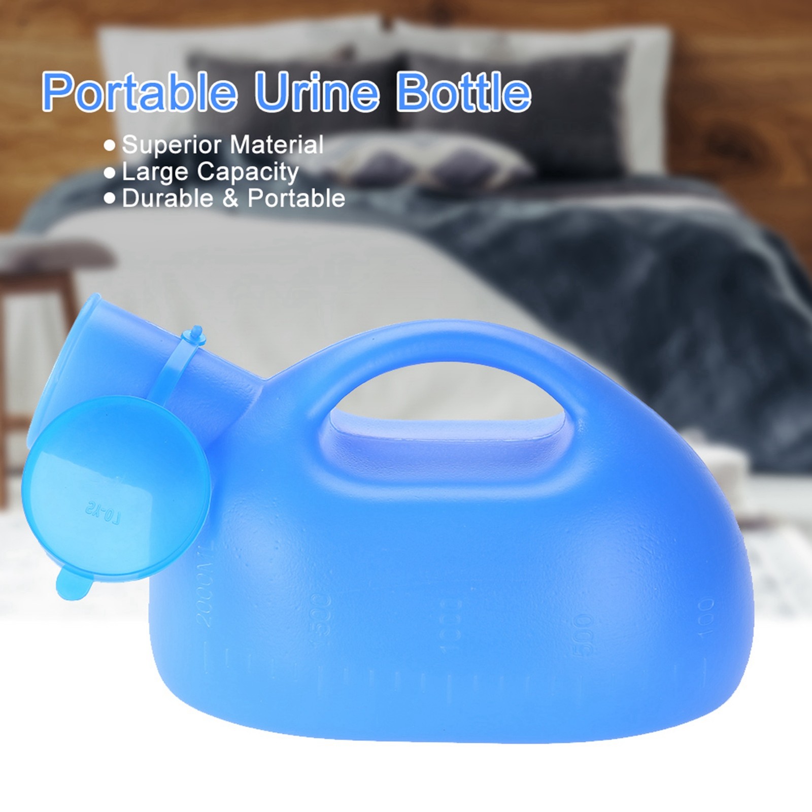 2000ml Outdoor Urine Bottle With Lid Male Pee Urinal Storage Urine Collector
