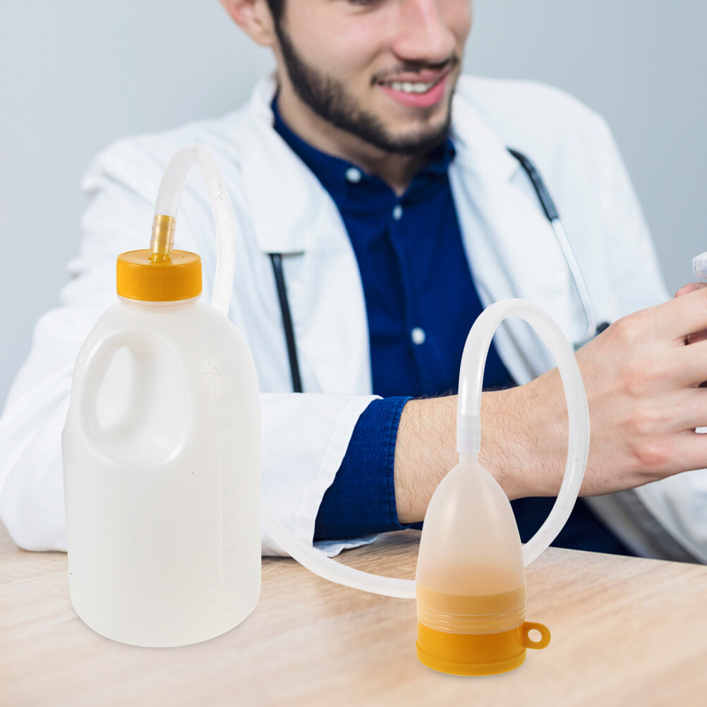 Portable Men’s Urine Bottle with Tube for Travel/Home/Hospital – 1700ML