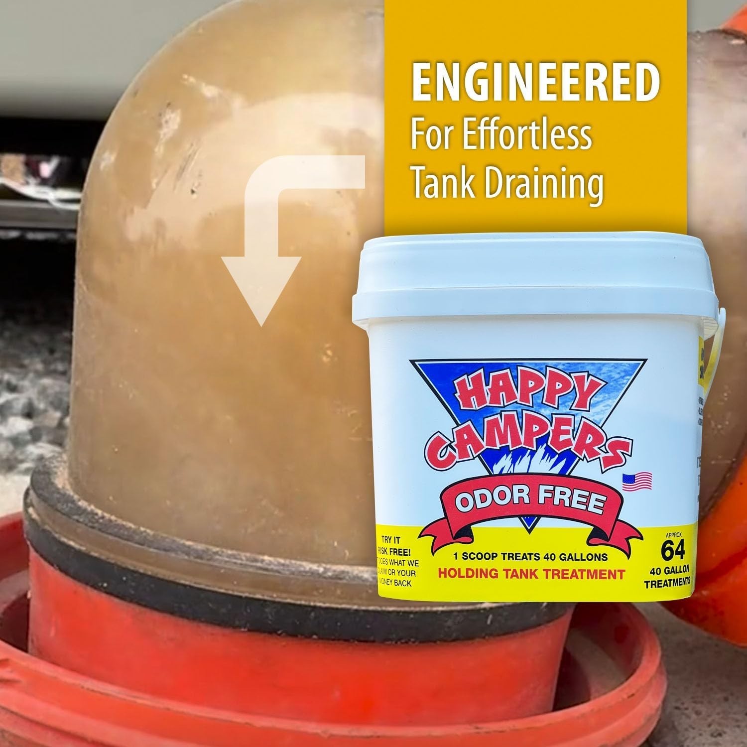 RV Toilet Treatment – Powerful Odor Control, Long-Lasting RV Tank Treatment -…