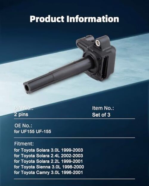 Portable Spare Car Ignition Coils Compatible with Lexu-s ES300 Toyot-a