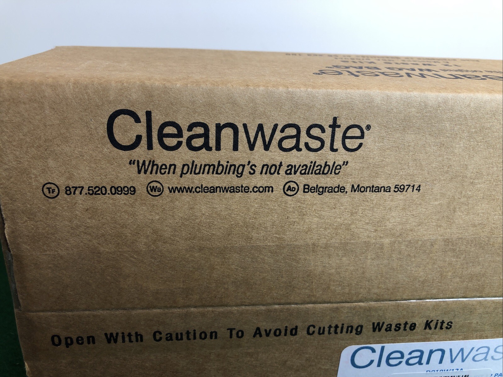 NEW-Cleanwaste – GO Anywhere Toilet Kit – 12 Pack (Waste Bag/Poo Powder)
