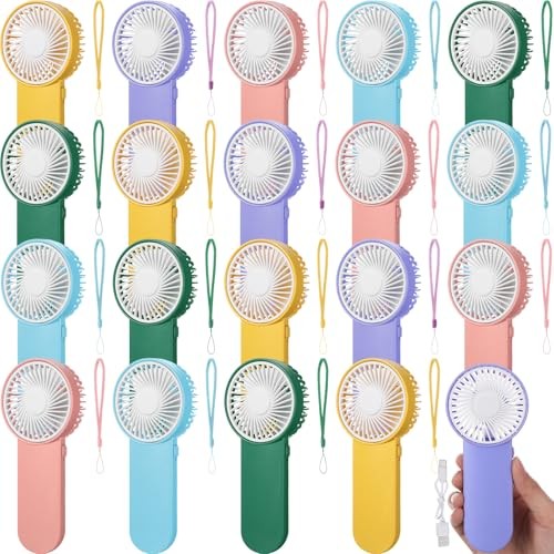 Sumind Pcs Small Personal Portable Fan Mini Handheld Bulk 1 Speed 20 5 Colors