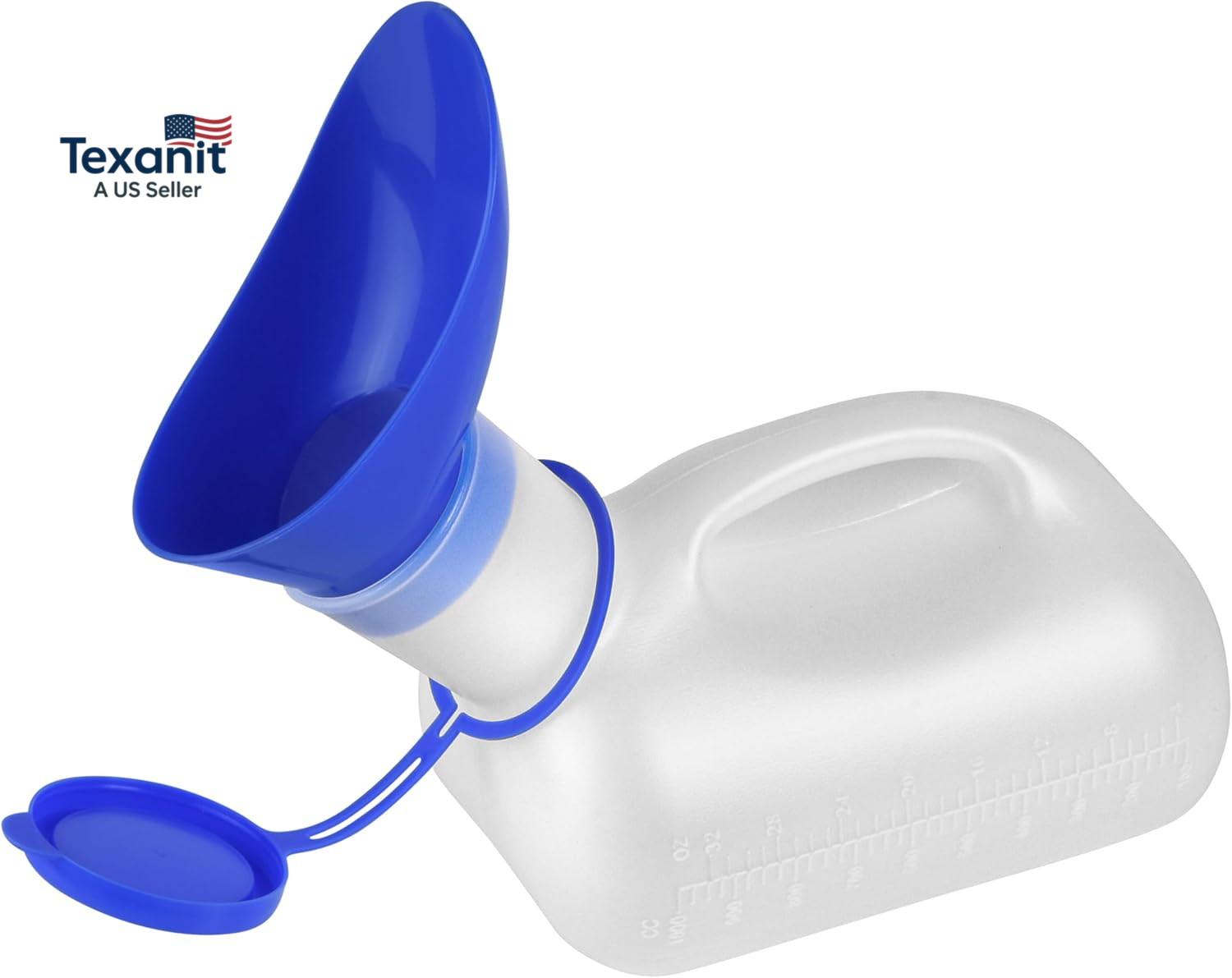 Female Urinal Spill Proof – Portable Pee Funnel for Women 32 Oz | Sturdy Urinati