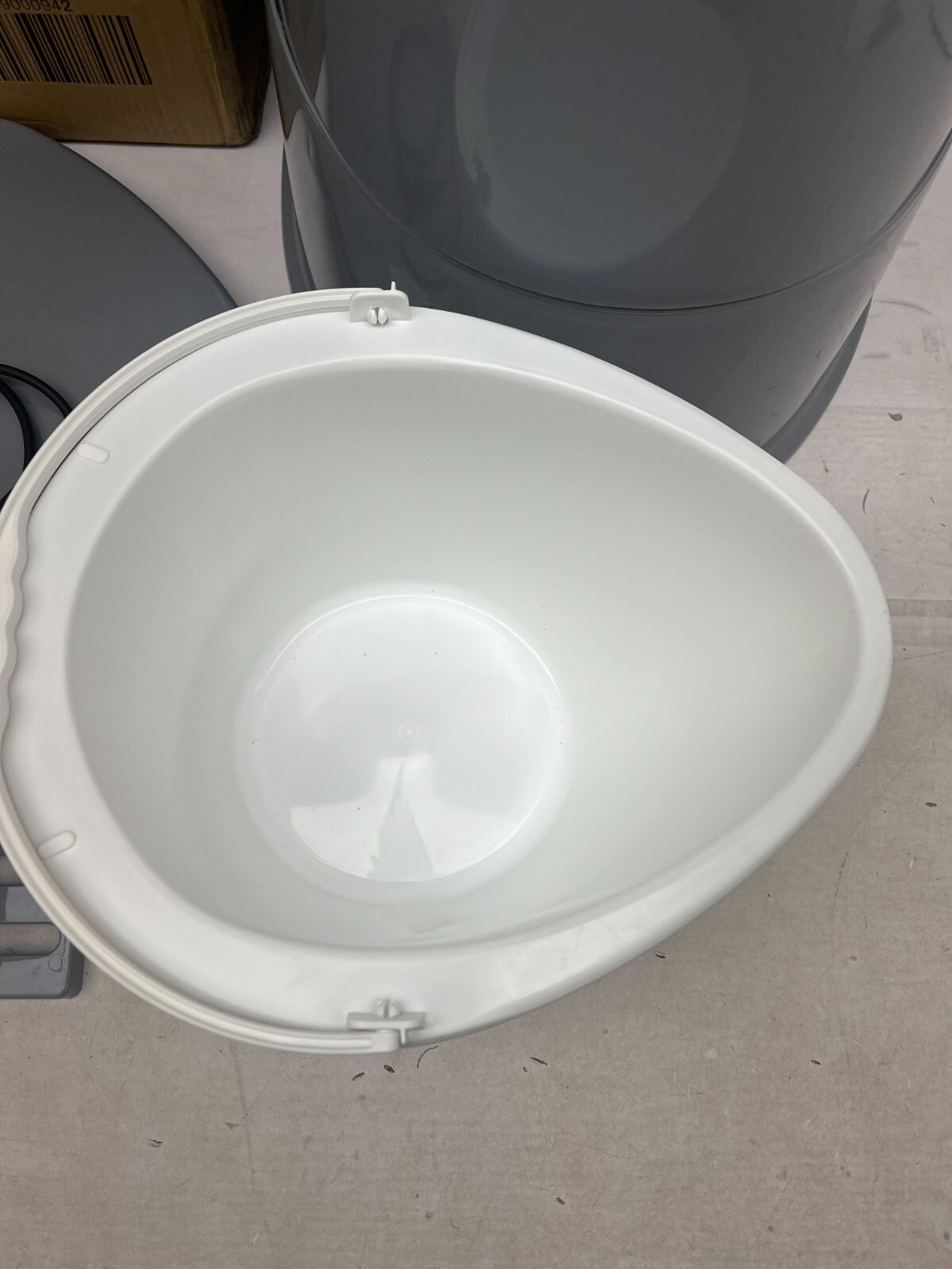 Vingli Portable Camping Toilet Commode w/Detachable Inner Bucket Gray AM21