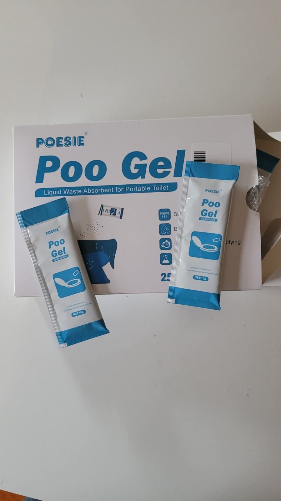 Eco-Friendly 2.2 lb Poo Gel Powder with Odor Control for Outdoor Toilets