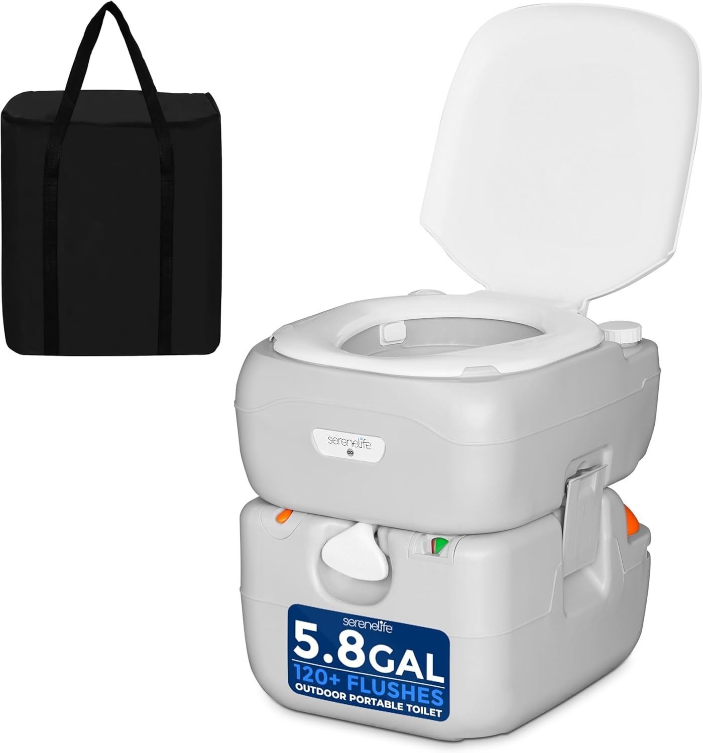 Portable Camping Toilet for Adults – 5.8 Gal