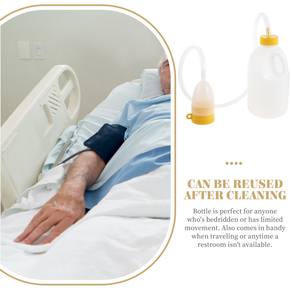 Portable Men’s Urine Bottle with Tube for Travel/Home/Hospital – 1700ML