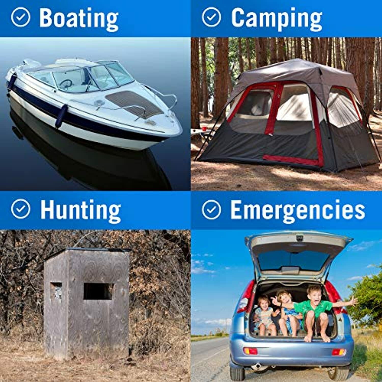 45 Portable Toilet Bags for Camping Boating Outdoors works with 5 Gal Bucket