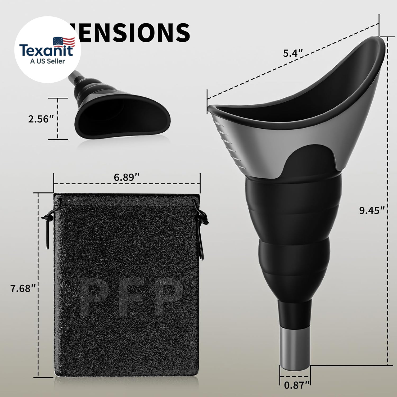 Female Urination Device – Female Urinals for Women with Storage Pouch, Pee Funne