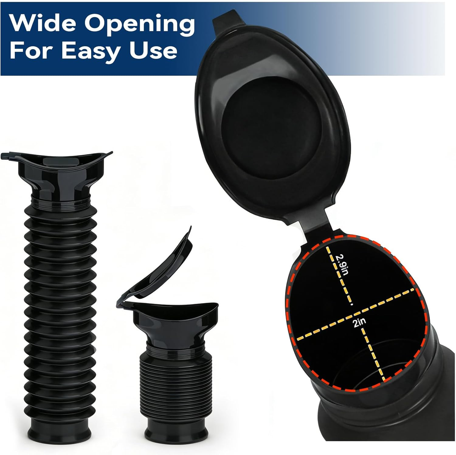 Pee Bottles for Men, Adjustable Emergency Urinal, Car Pee Bottle for Men and Wom