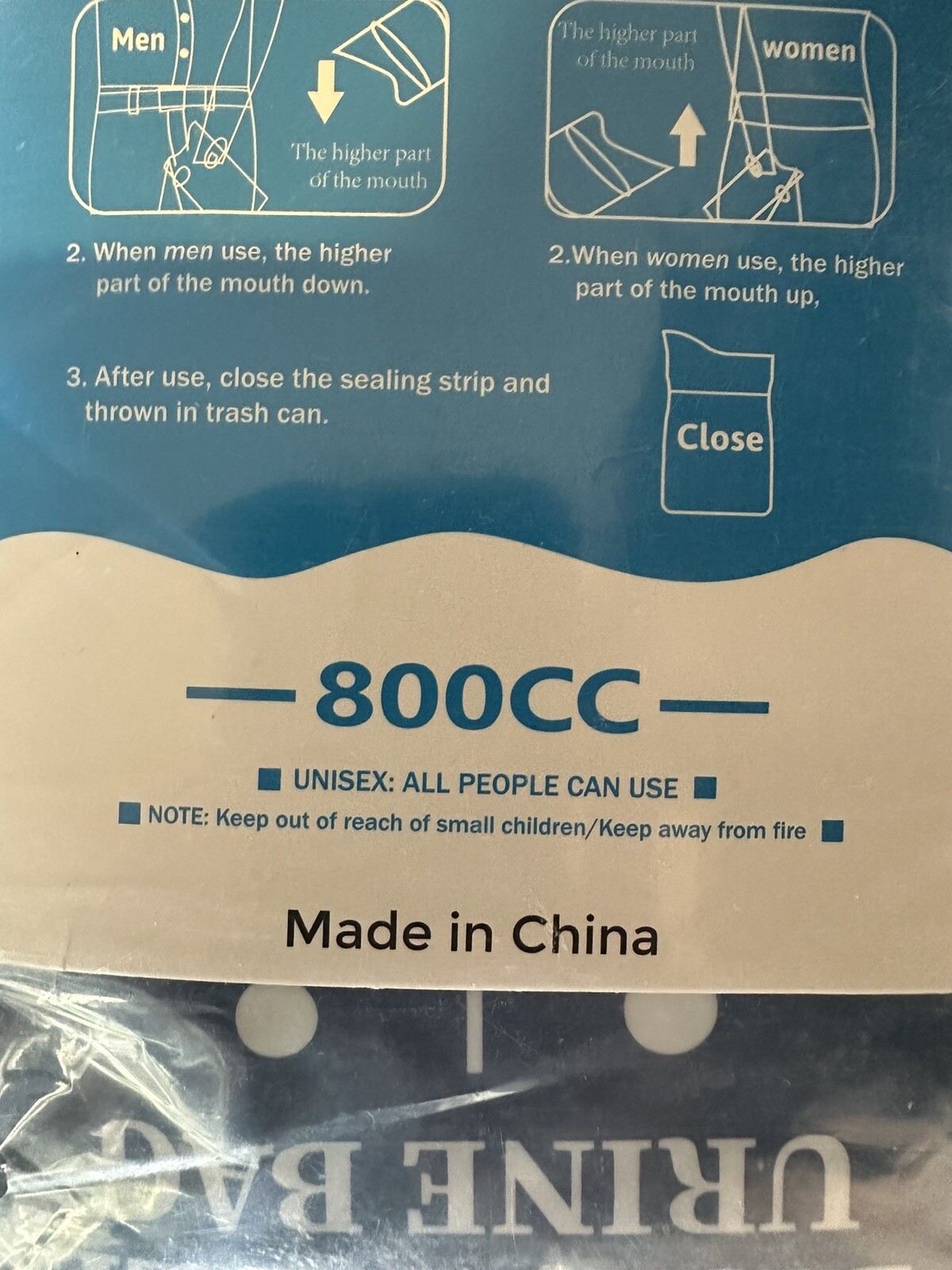 Disposable Urine Bag,12 PCS 800ML for Travel, Emergency Portable Pee Bag and …