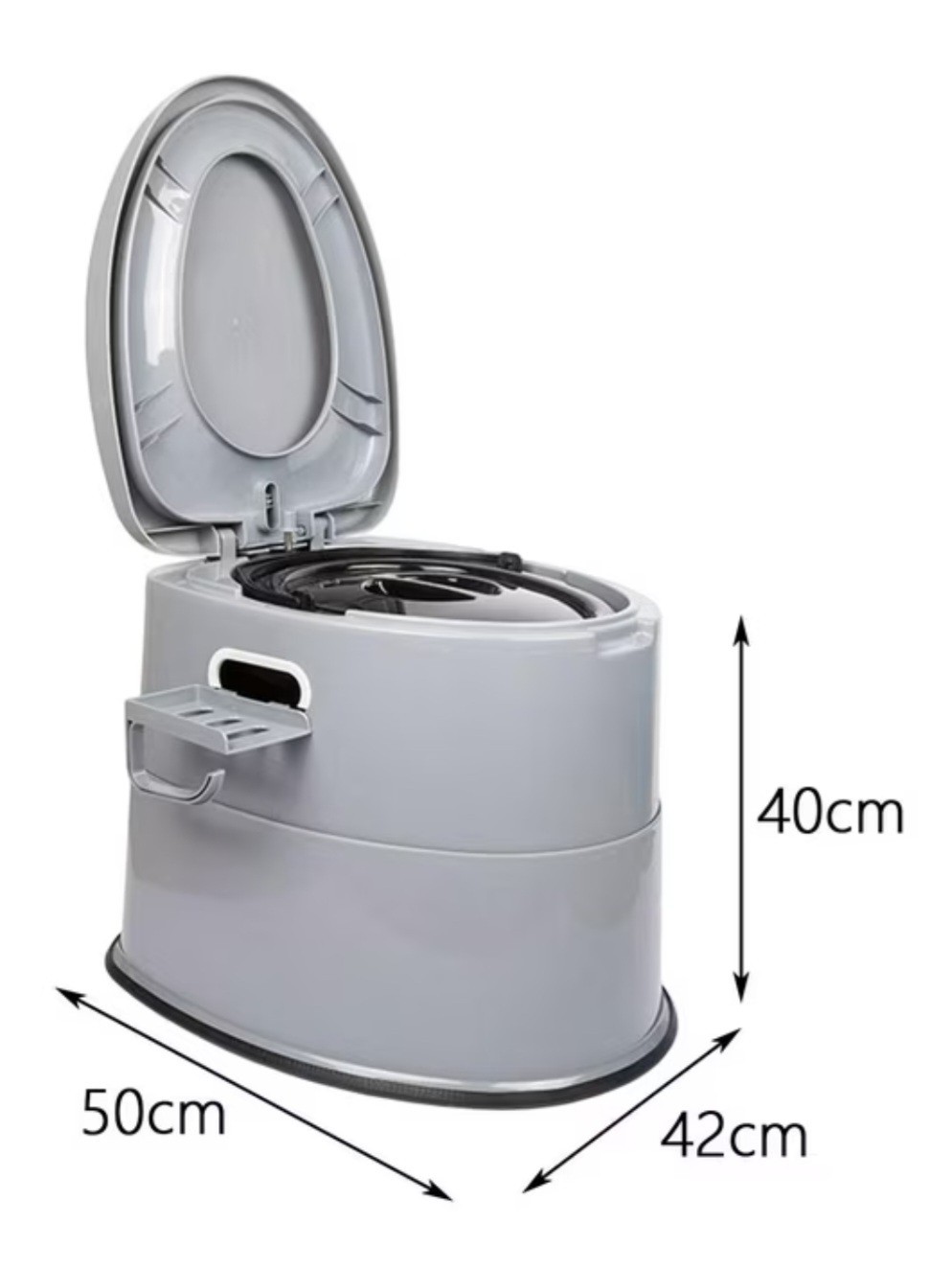 5 Gallon Camping Portable Toilet Travel Outdoor/Indoor Commode Potty Tissue Box