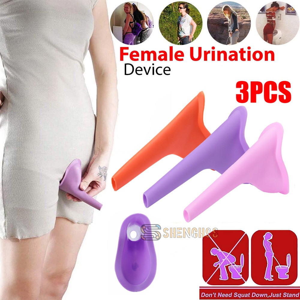 Women’s Pee Funnel – Soft Silicone Urinal for Indoor and Outdoor Use Emergency