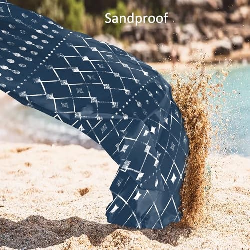 Beach Blanket Waterproof Sandproof, Large Beach Picnic Blankets Foldable Sand