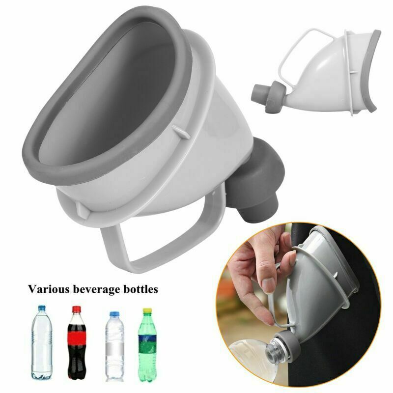 1/2 x Portable Potty Pee Funnel Men Women Emergency Urinal Outdoor Toilet Device